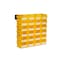 Triton Products Wall Storage Unit W/ (24) 5-3/8" L x 4-1/8" W x 3" H Yellow Bins & Wall Mount Rails 3-210YWS - alternate 1